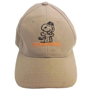 Iceberg Vintage Snoopy Baseball Cap Khaki OS